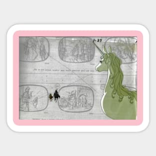 Official Rankin/Bass Storyboard art Unicorn Sticker